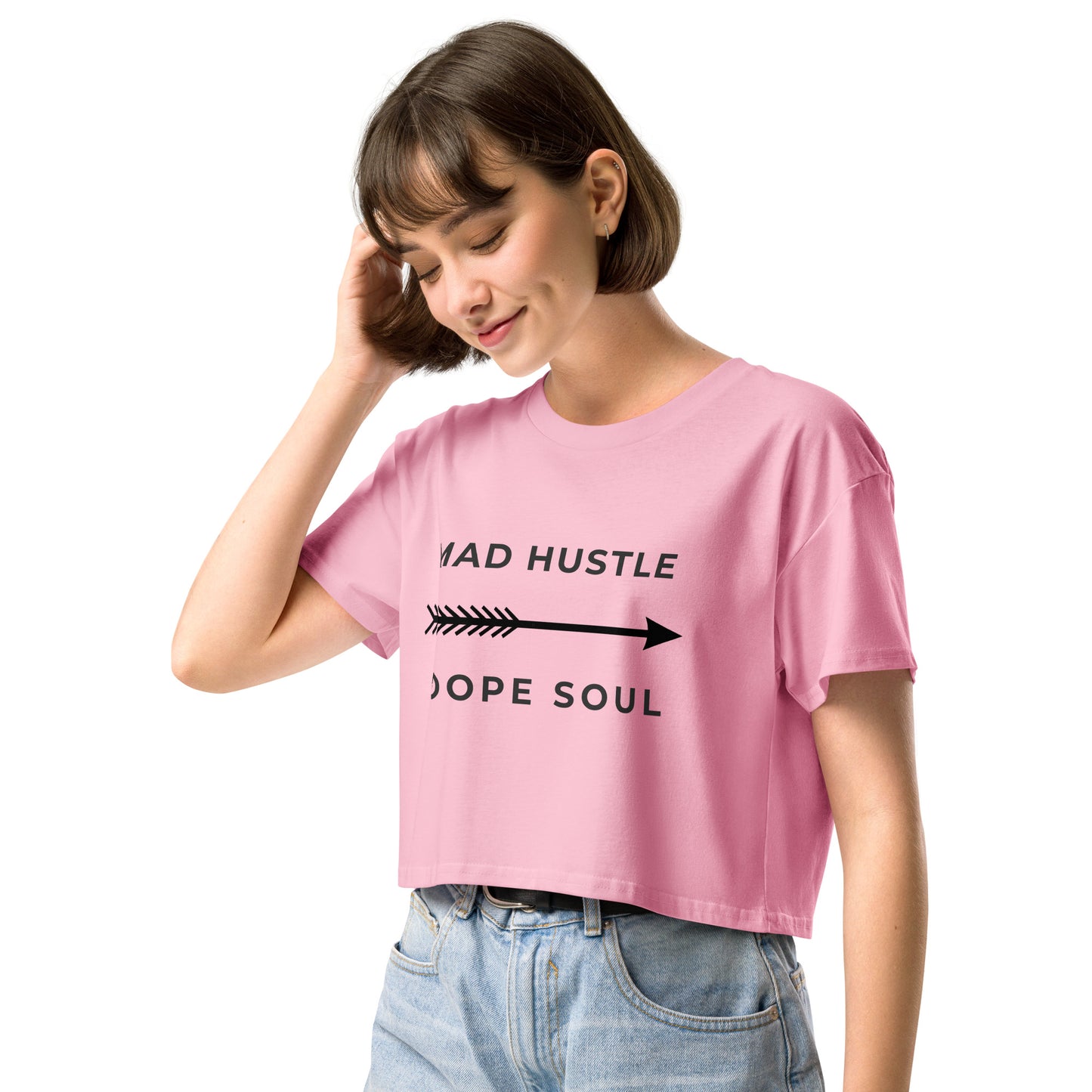 MAD Hustle DOPE Soul - Women’s Graphic crop top