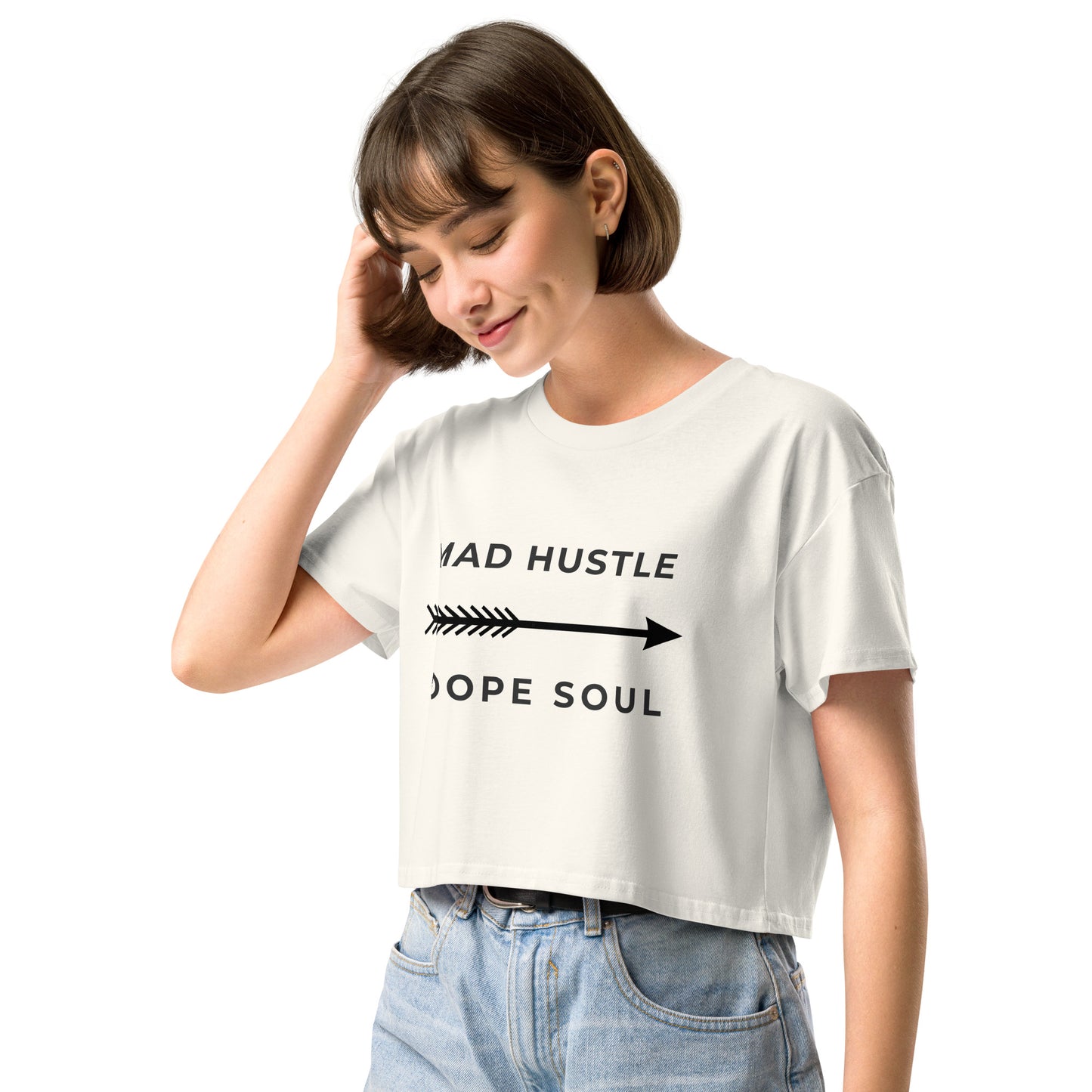 MAD Hustle DOPE Soul - Women’s Graphic crop top