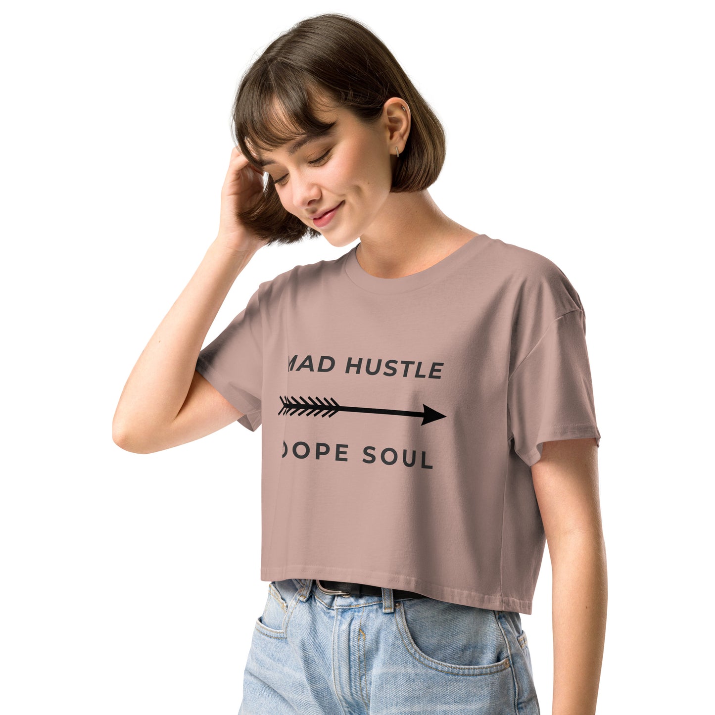 MAD Hustle DOPE Soul - Women’s Graphic crop top