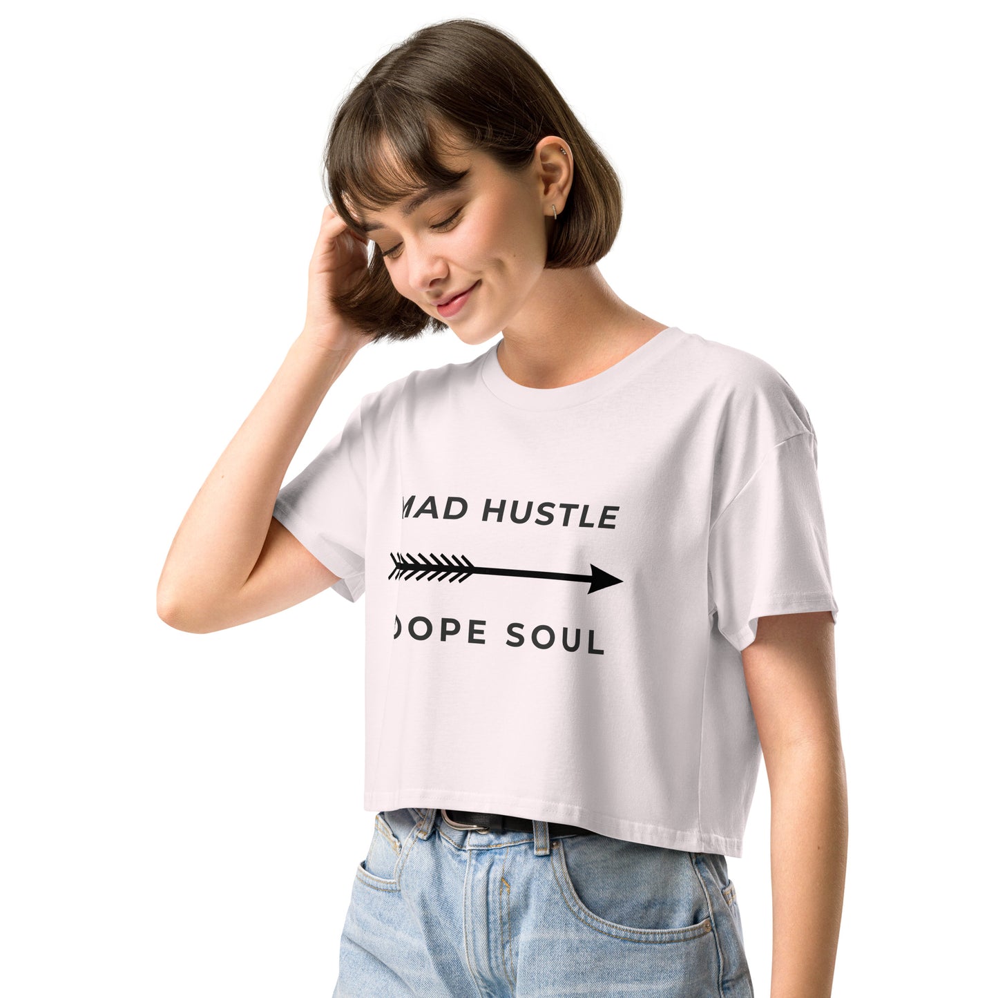 MAD Hustle DOPE Soul - Women’s Graphic crop top