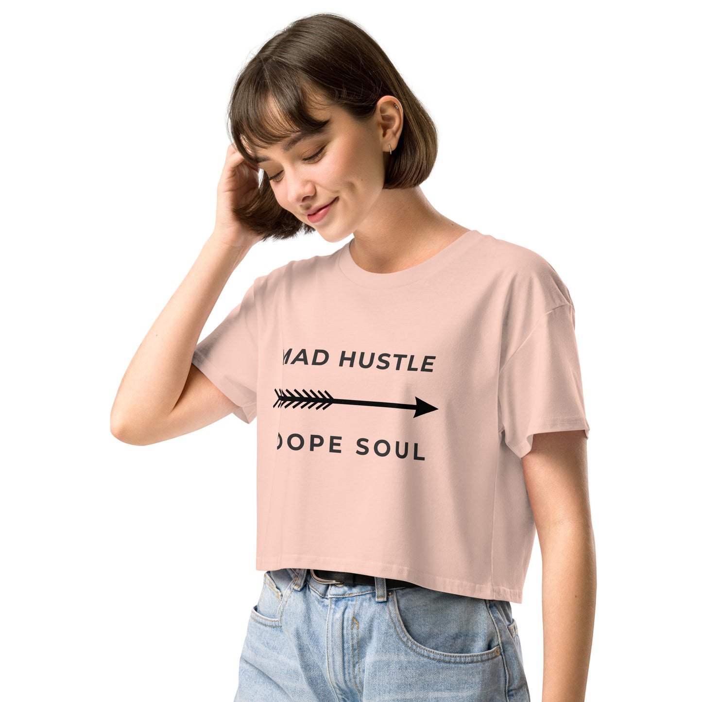 MAD Hustle DOPE Soul - Women’s Graphic crop top